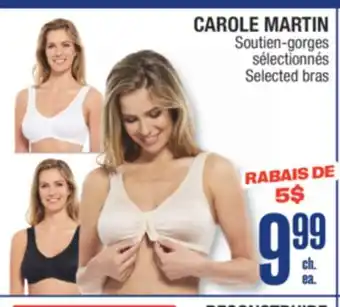 Jean Coutu CAROLE MARTIN Selected bras offer