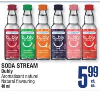 Jean Coutu SODA STREAM Bubly Natural flavouring offer