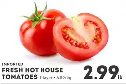 IGA Imported fresh hot house tomatoes offer