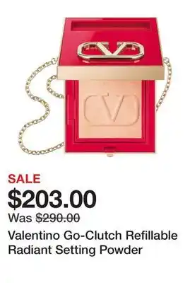 Sephora Valentino Go-Clutch Refillable Radiant Setting Powder offer