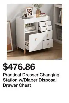 Bed Bath & Beyond Practical Dresser Changing Station w/Diaper Disposal Drawer Chest offer