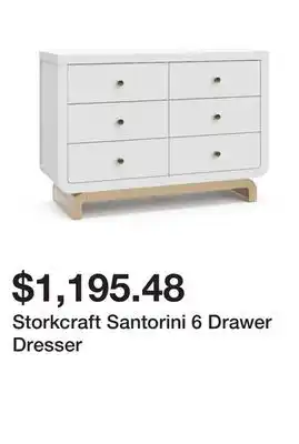 Bed Bath & Beyond Storkcraft Santorini 6 Drawer Dresser offer