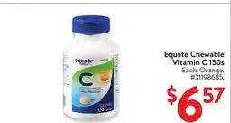 Walmart Equate Chewable Vitamin C 150s offer