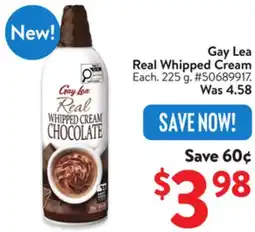 Walmart Gay Lea Real Whipped Cream offer