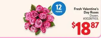 Walmart Fresh Valentine's Day Roses offer