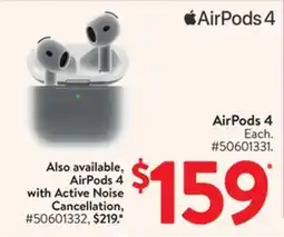 Walmart AirPods 4 offer