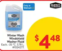 Walmart SuperTech Winter Wash Windshield Washer Fluid offer