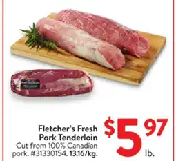 Walmart Fletcher's Fresh Pork Tenderloin offer