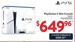 Walmart PlayStation 5 Slim Console offer