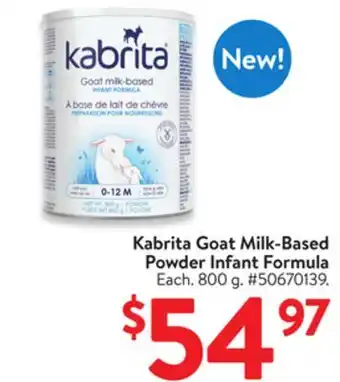 Walmart Kabrita Goat Milk-Based Powder Infant Formula offer