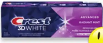 Walmart Crest 3D White Toothpaste 70 mL offer