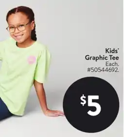 Walmart Kids' Graphic Tee offer