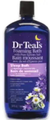 Walmart Dr Teal's Foaming Bath with Epsom Salt offer