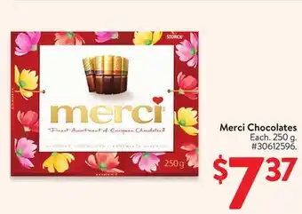 Walmart Merci Chocolates offer