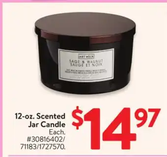 Walmart 12-oz. Scented Jar Candle offer