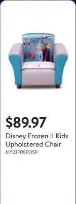 Walmart Disney Frozen II Kids Upholstered Chair offer