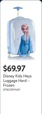 Walmart Disney Kids Heys Luggage Hard – Frozen offer