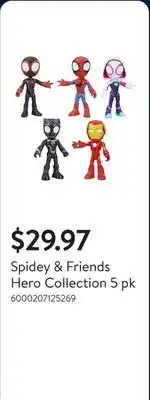 Walmart Spidey & Friends Hero Collection 5 pk offer