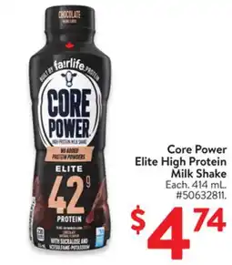 Walmart Core Power Elite High Protein Milk Shake offer