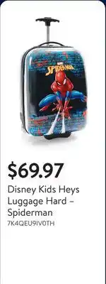 Walmart Disney Kids Heys Luggage Hard – Spiderman offer