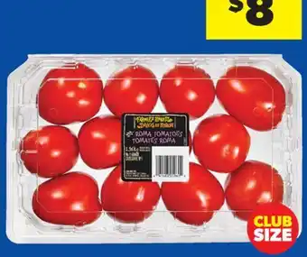 Real Canadian Superstore FARMERS MARKET ROMA TOMATOES,3LB offer