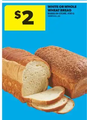 Real Canadian Superstore WHITE OR WHOLE WHEAT BREAD, 450 G offer