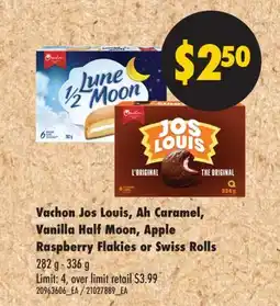 Real Canadian Superstore Vachon Jos Louis, Ah Caramel, Vanilla Half Moon, Apple Raspberry Flakies or Swiss Rolls 282 g-336 g offer