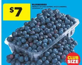 Real Canadian Superstore BLUEBERRIES, 18 OZ CLAMSHELL offer