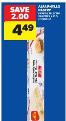 Real Canadian Superstore ALFA PHYLLO PASTRY, 450 G offer