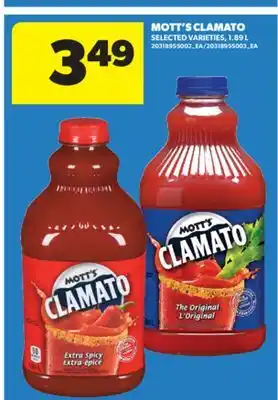 Real Canadian Superstore MOTT'S CLAMATO, 1.89 L offer