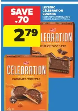 Real Canadian Superstore LECLERC CÉLÉBRATION COOKIES, 240 G offer