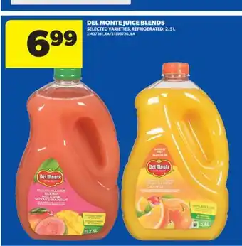 Real Canadian Superstore DEL MONTE JUICE BLENDS, 2.5 L offer