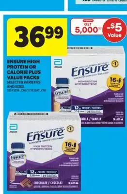 Real Canadian Superstore ENSURE HIGH PROTEIN OR CALORIE PLUS VALUE PACKS offer