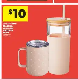 Real Canadian Superstore LIFE AT HOME SEASONAL TUMBLERS AND DESK MUGS offer