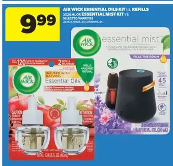 Real Canadian Superstore AIR WICK ESSENTIAL OILS KIT 1' S, REFILLS 2X20 ML OR ESSENTIAL MIST KIT 1' S offer