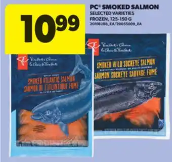 Real Canadian Superstore PC SMOKED SALMON, 125-150 G offer