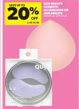 Real Canadian Superstore QUO BEAUTY COSMETIC ACCESSORIES OR IMPLEMENTS offer