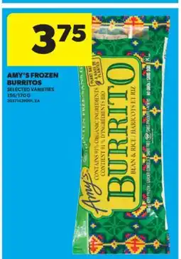 Real Canadian Superstore AMY'S FROZEN BURRITOS, 156/170 G offer