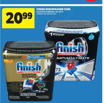 Real Canadian Superstore FINISH DISHWASHER TABS, 60-105' S offer