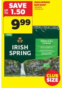 Real Canadian Superstore IRISH SPRING BAR SOAP, 12X104 G offer