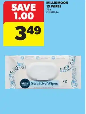 Real Canadian Superstore MILLIE MOON 1X WIPES, 72' S offer