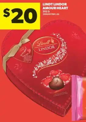 Real Canadian Superstore LINDT LINDOR AMOUR HEART, 202 G offer