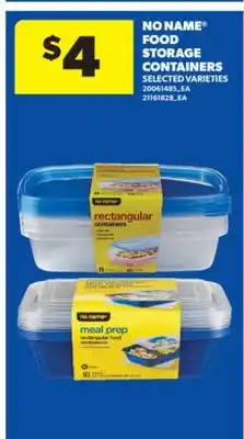 Real Canadian Superstore NO NAME FOOD STORAGE CONTAINERS offer