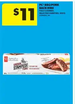 Real Canadian Superstore PC BBQ PORK BACK RIBS, 500 G offer