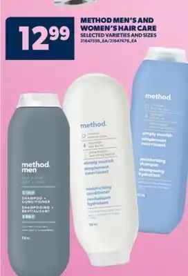 Real Canadian Superstore METHOD MEN'S AND WOMEN'S HAIR CARE offer