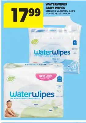 Real Canadian Superstore WATERWIPES BABY WIPES, 240'S offer