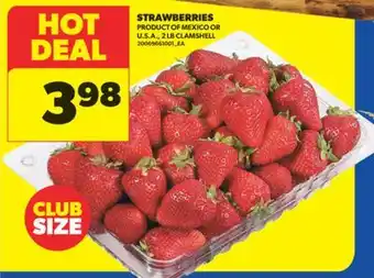 Real Canadian Superstore STRAWBERRIES, 2 LB CLAMSHELL offer