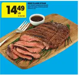 Real Canadian Superstore BEEF FLANK STEAK offer