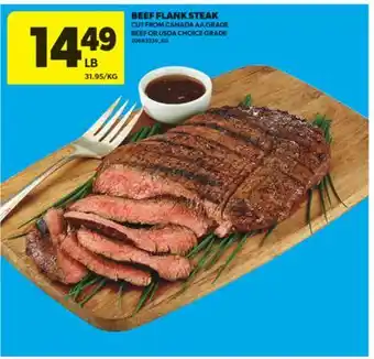 Real Canadian Superstore BEEF FLANK STEAK offer