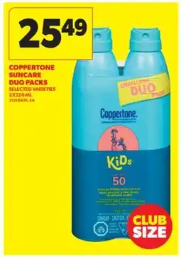 Real Canadian Superstore COPPERTONE SUNCARE DUO PACKS, 2X220 ML offer